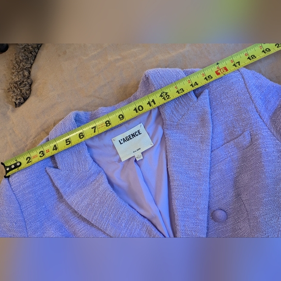 L'Agence Brooke Double-Breasted Crop Blazer - Picture 9 of 14